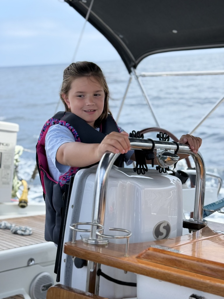 Learning the helm underway